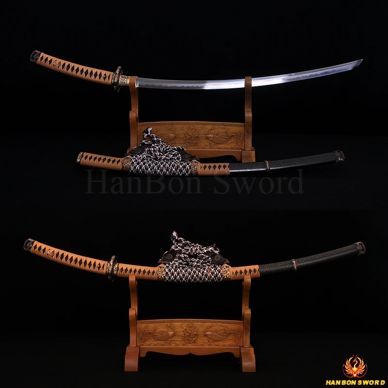 Hand Forged Samurai Japanese Katana Tachi Sword Full Tang Folded