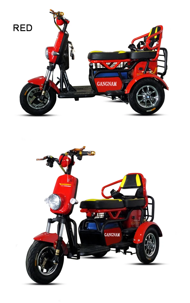 Электрический скутер, литиевый аккумулятор для трицикла, много цветов, безопасное транспортное средство для отдыха, складная установка для взрослых пожилых людей
