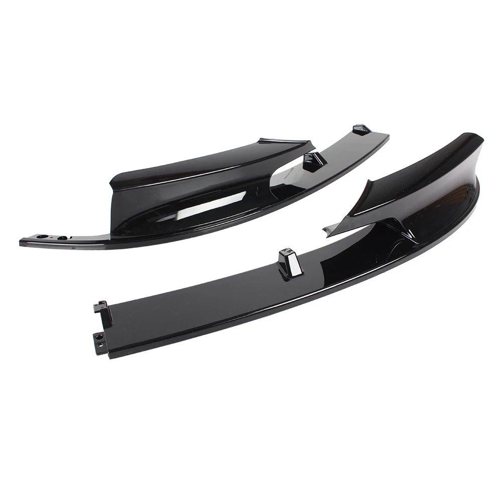 2PCS Glossy Black Carbon Fiber Style Front Bumper Lip For BMW F30 3 Series M Style 2012 2013