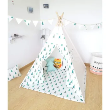 

Green Tree design Children's Teepee Play tent,tipi,teepee tent,kids teepee tent children playhouse