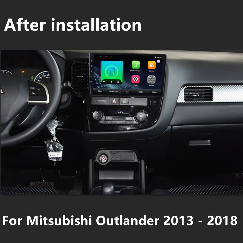 Discount 2din Car Android8.1 gps multimedia vedio player For  Mitsubishi Outlander 2013 2014 2015 2016 2017 2018 stereo radio 1