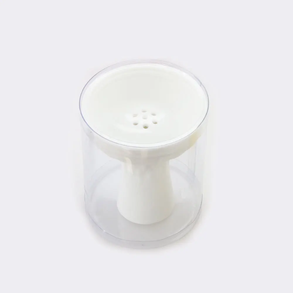 SY 1 шт. 7 отверстий разноцветная чаша для кальяна силиконовая головка для кальяна Chicha уголь аксессуары для чаши - Цвет: White