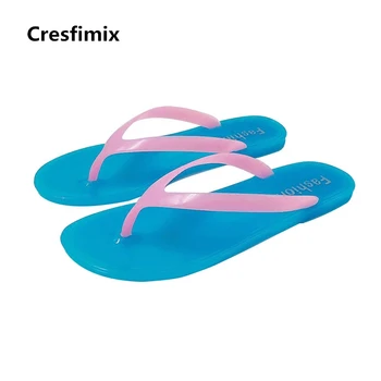 

Women Fashion Classic High Quality Light Weight Jelly Flip Flops Lady Cute Sweet Comfortable Beach Flip Flops Femmes Tongs E656