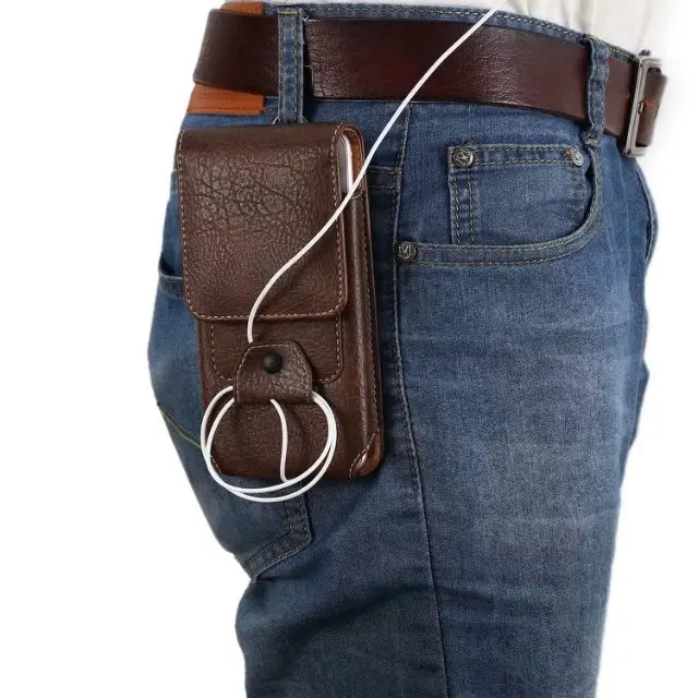 30pcs cell phone Waist Pack For 5.1/5.7 inch phone universal leather