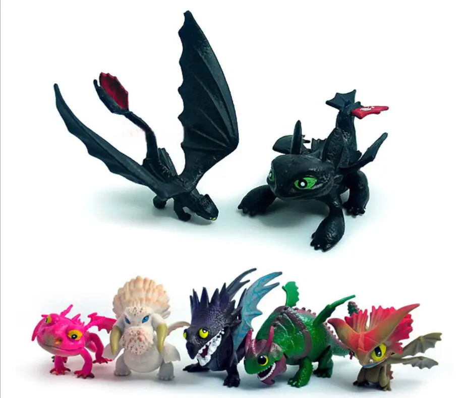 

How To Train Your Dragon Anime Action Figure Toys Night Fury Toothless Gronckle Deadly Nadder Dragon Figure Model Toys Kids Gift