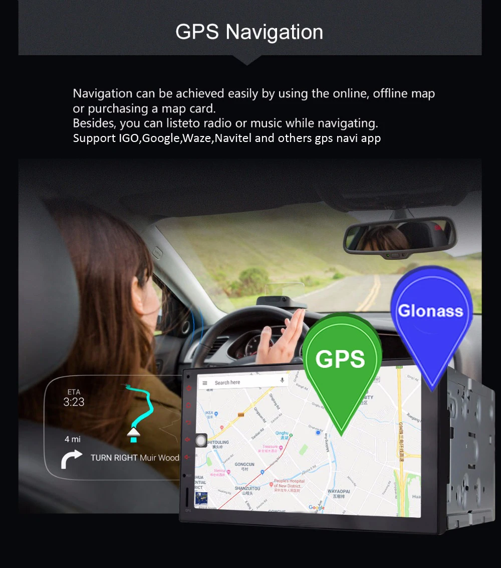 COIKA " Android 9,0 система автомобиля сенсорный экран стерео для Honda Civic gps Navi мультимедиа wifi Google SWC двойной DIN BT 4+ 64 Гб ram