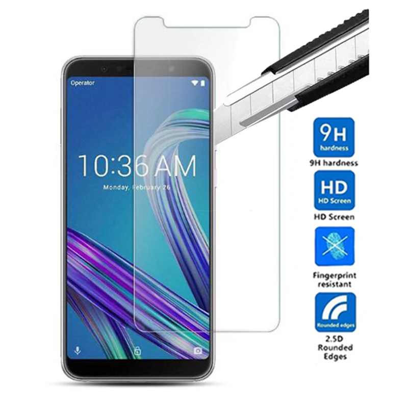 

2PCS Premium Tempered Glass For ASUS ZenFone Max Pro M1 ZB601KL ZB602KL 6" Screen Protector protective film phone ZB601KL