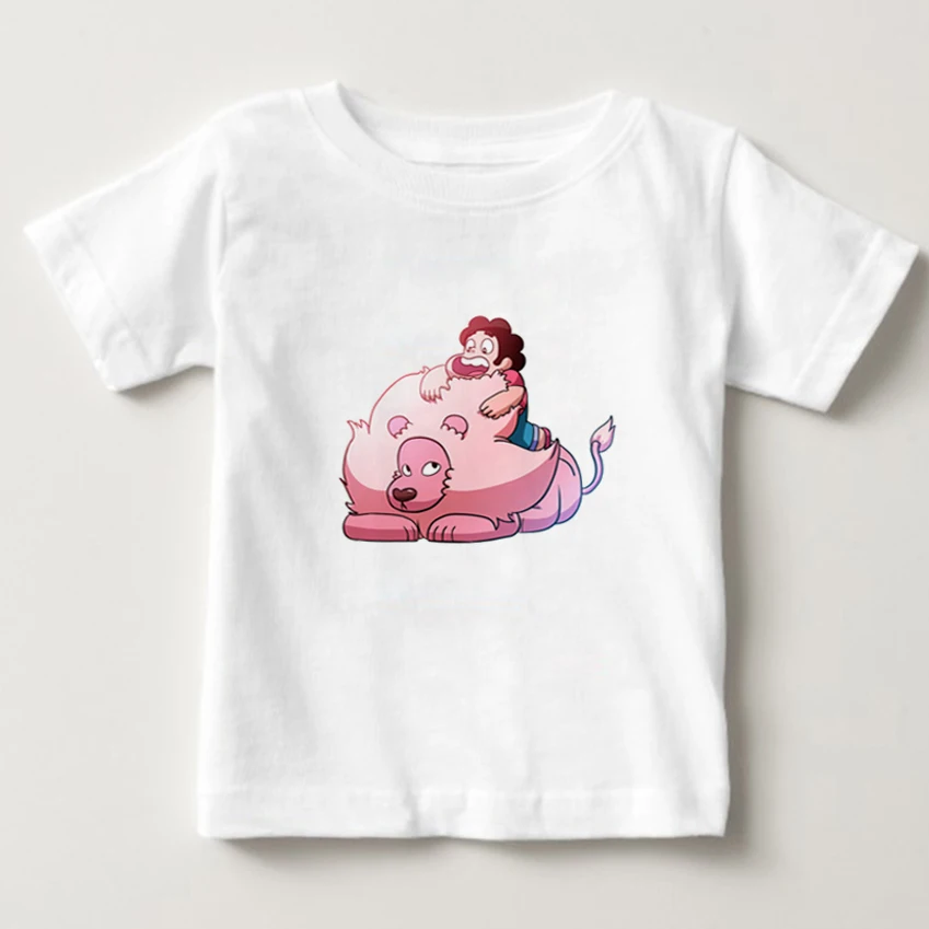 Детская 3D печать футболки Стивен Вселенная фэндома футболки для девочек/мальчиков футболки одежда Повседневное Harajuku футболка От 2 до 15 лет
