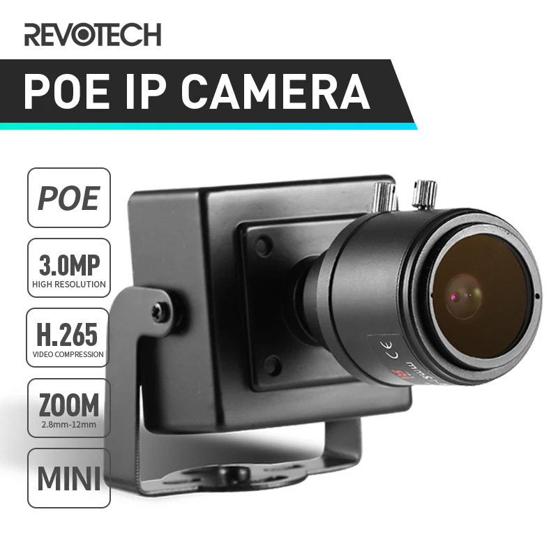 H.265 POE HD 3MP 2,8-12 мм ручная зум внутренняя IP камера 1296 P/1080 P мини-камера безопасности ONVIF P2P CCTV Cam система видеонаблюдения