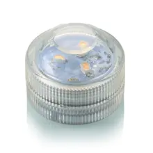 Супер яркий! 10 шт белый 3LED погружной Свадебный вазы чай свет водонепроницаемый центральный свет