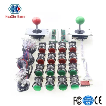 

Arcade Control Panel LED Light Bundle Kit Arcade Handles , 16x Fight Buttons and Select Button,USB Encoder Board For PC Computer