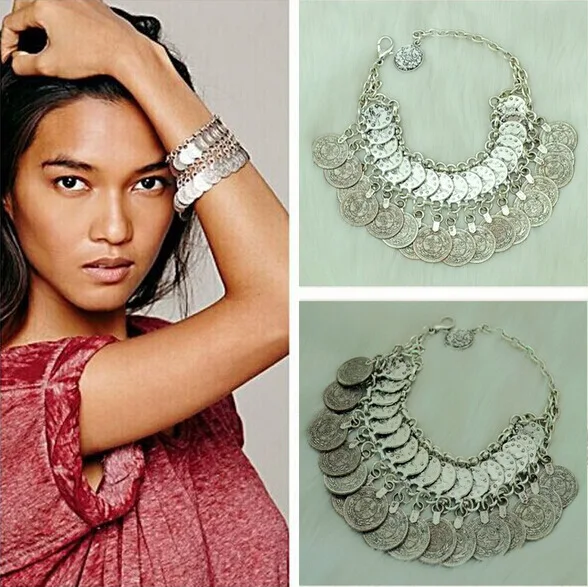 Ztech, новинка, Лидер продаж, модные эффектные браслеты с подвесками в форме монет ручной работы, дешевые винтажные браслеты, ювелирные изделия,, заводская цена