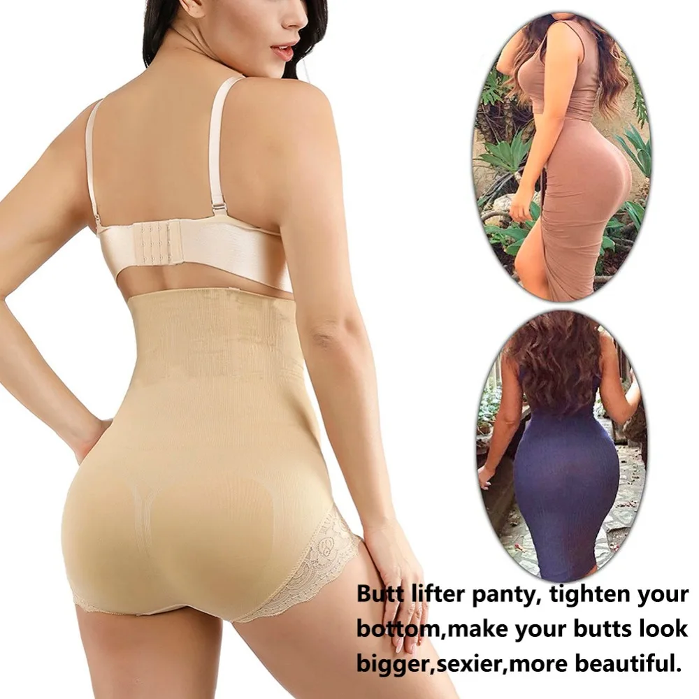 Lover-beauty Высокая талия Butt Lifter Booty Hip Enhancer пуш-ап Boyshorts Невидимый шейпер трусики сексуальные моделирующие трусы