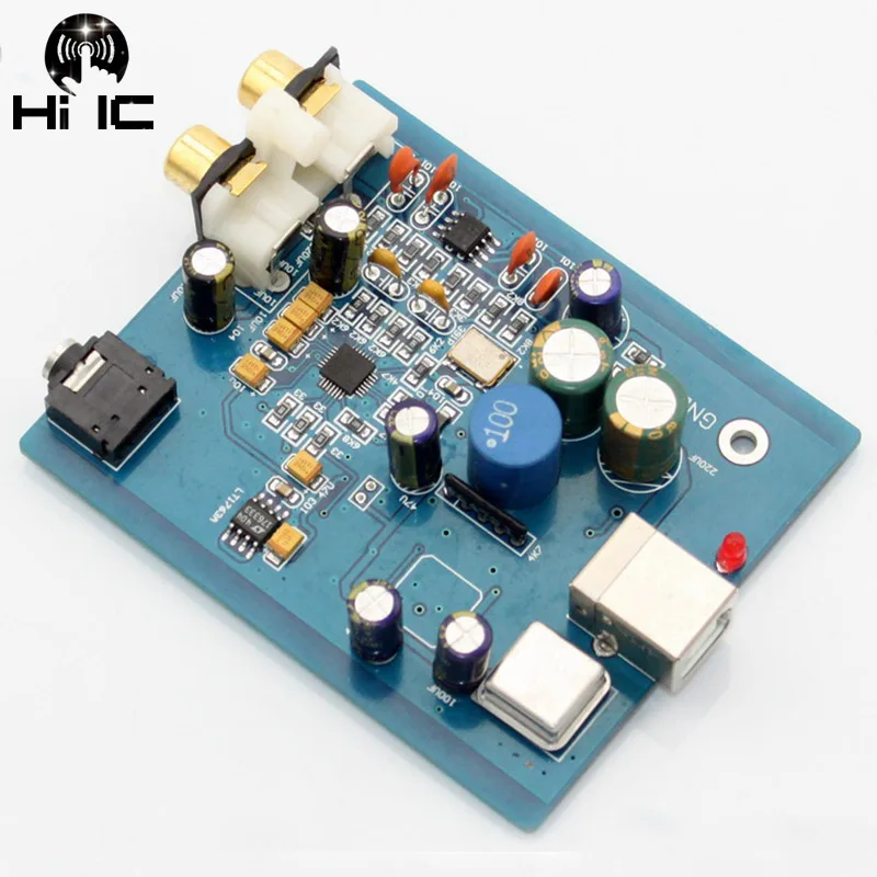 

HIFI Audio ES9018K2M SA9023 USB DAC Decoder Board External Sound Card Support 24Bit 96k