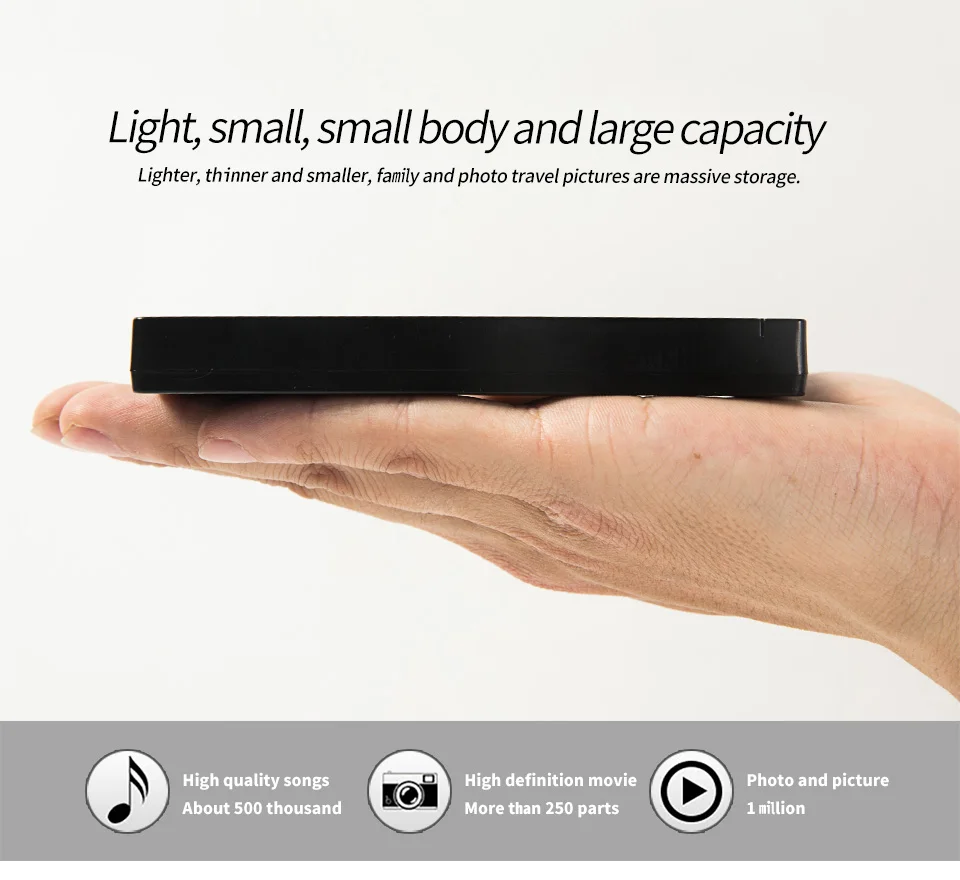 KESU 2.5 inch Portable External Hard Drive USB 3.0 120Gb 500Gb 1TB 2tb HDD Storage for PC, Mac, Desktop, Laptop,Xbox One, Xbox 3