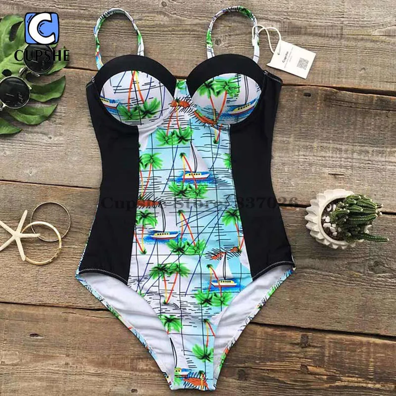 Buy Cupshe Dreamy Holiday One piece Swimsuit Summer