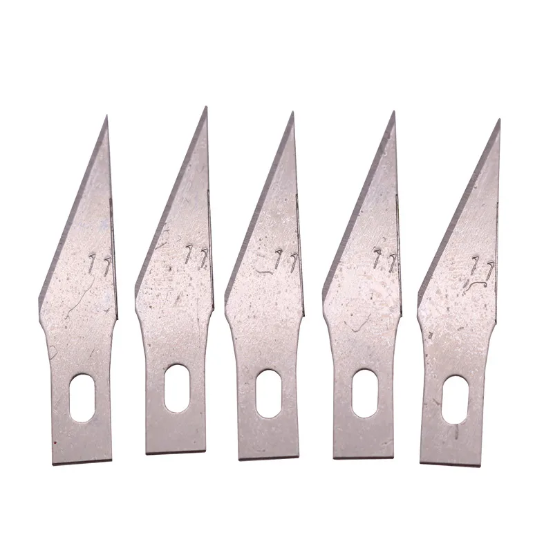 Non-Slip Metal Scalpel Knife Tools Kit + 5pcs Blades