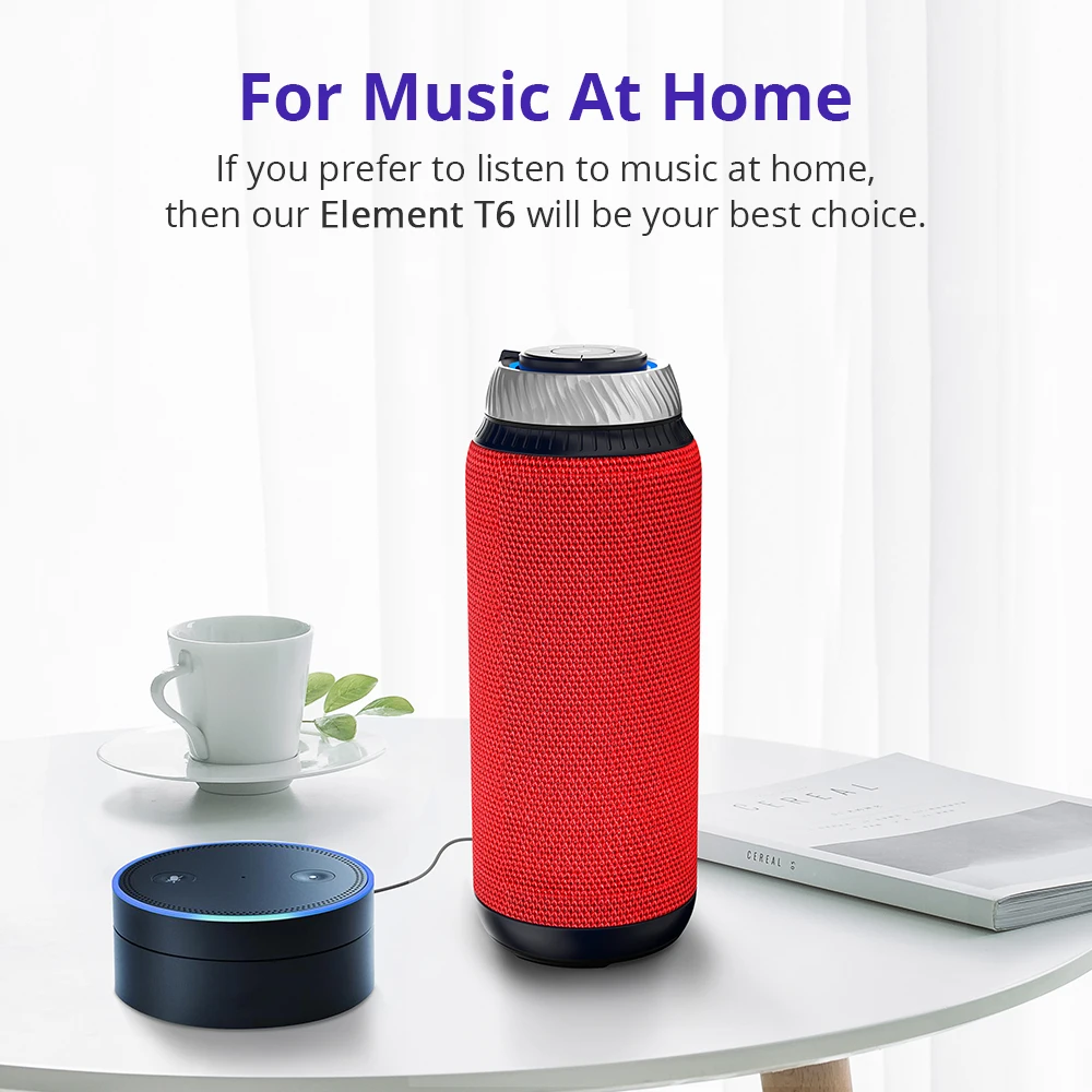 NEW TRONSMART ELEMENT T6 BLUETOOTH PORTABLE SPEAKER WIRELESS SOUNDBAR RECEIVER MINI SPEAKERS RED 11