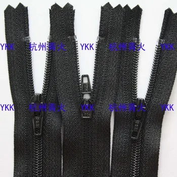 

YKK nylon zipper closed black 7CM-60CM No. 3 West pants placket lock