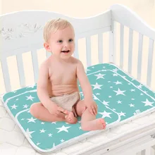 New Breathable Infant Changing Mat Waterproof Baby Nappy Changing Pad Table Cotton Ecologic Diaper Baby Mattres Bed Sheet Cover