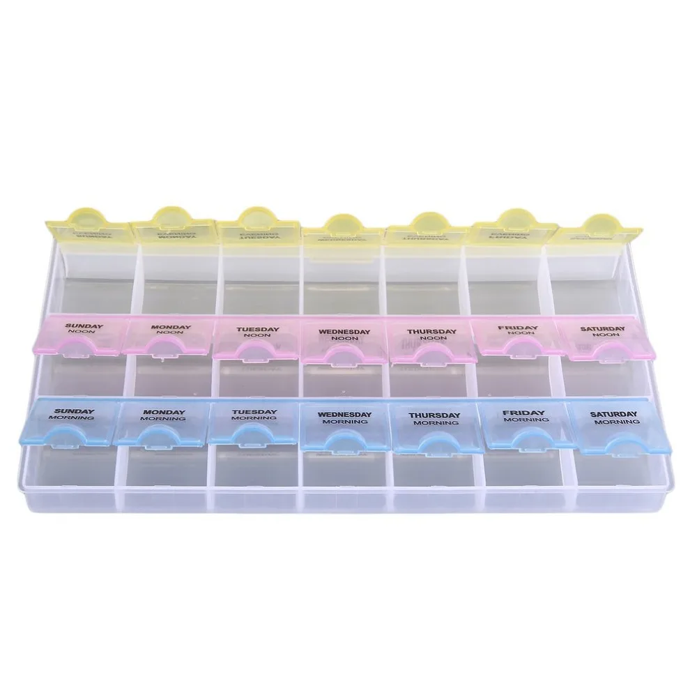 

21 Slots Plastic Electronic Component Storage Box Container Tool Case Transparent Packaging Box