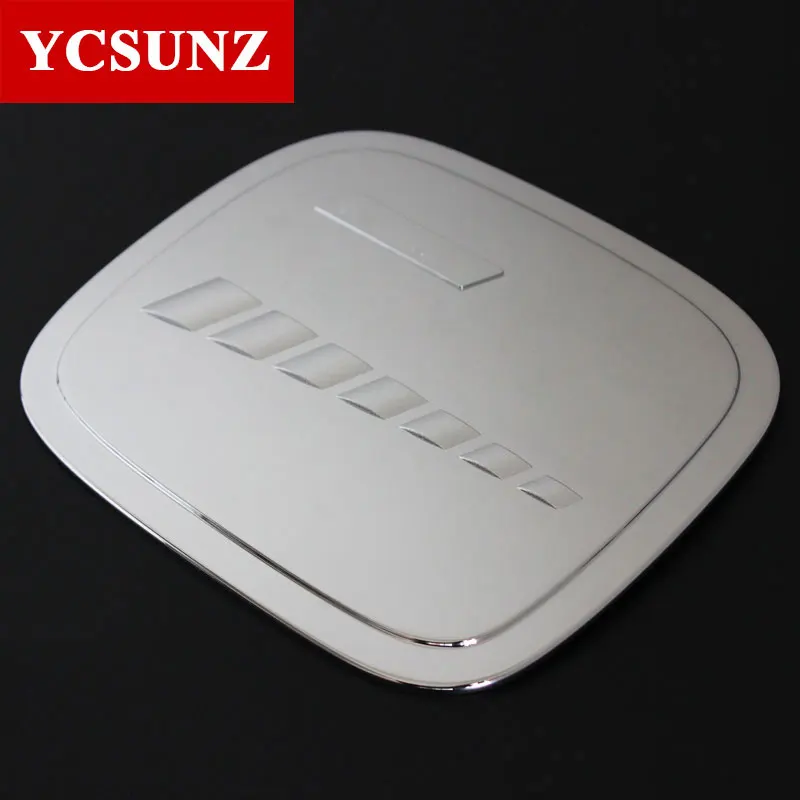 

car Accessories Chrome Decorative Fuel Tank Cap Cover For Toyota Fortuner hilux SW4 2016-2019