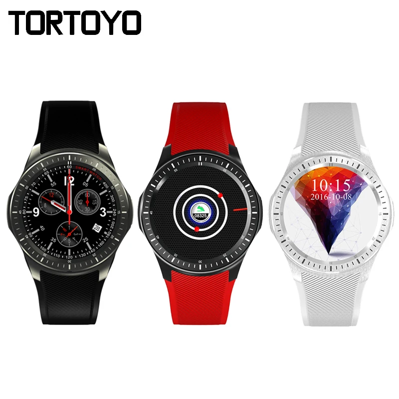 TORTOYO DM368 Android Smart Watch Phone Smartwatch 3G MTK6580 Round Screen 512MB+8GB Bluetooth Wristwatch Heart Rate Monitor GPS