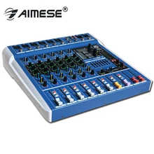 ES06 профессиональный звук консольный микшер встреча этап стерео, включающим в себя гарнитуру блютус и флеш-накопитель USB 24Bit 40 кГц 6-канальный реверберации