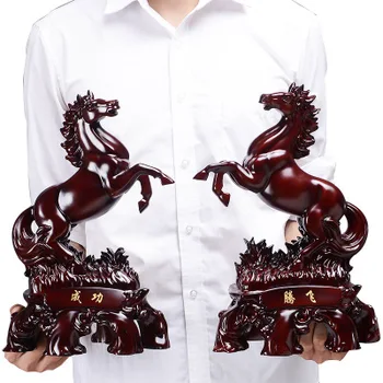 

The horse SET Office for money decoration handicraft shop opening boss desk pencil holder teacher's Day gift gifts