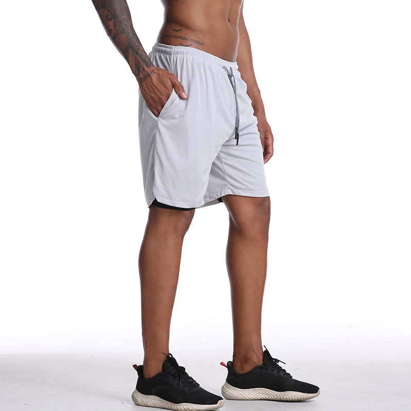 GITF 8 цветов дышащий материал быстросохнущие мужские спортивные шорты для бега с более длинной подкладкой без логотипа