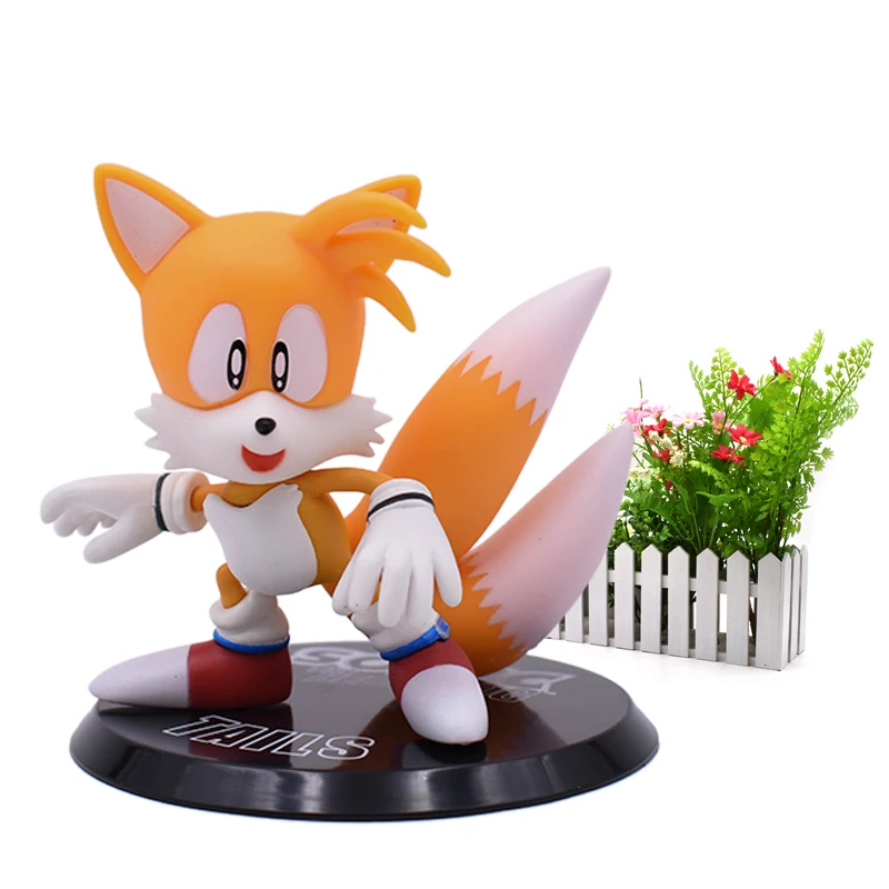 

Anime Cartoon Sonic Figures PVC Sonic Shadow Amy Rose Sticks Tails Characters Figure Christmas Gift Baby Hot Toy For Children