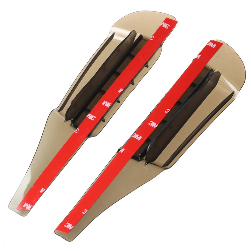 

1 Pair Universal Flexible Car Side Rearview Mirror Rain Shade Board Blade Eyebrow Sun Visor Shield Cover with Air Inlet/Outlet
