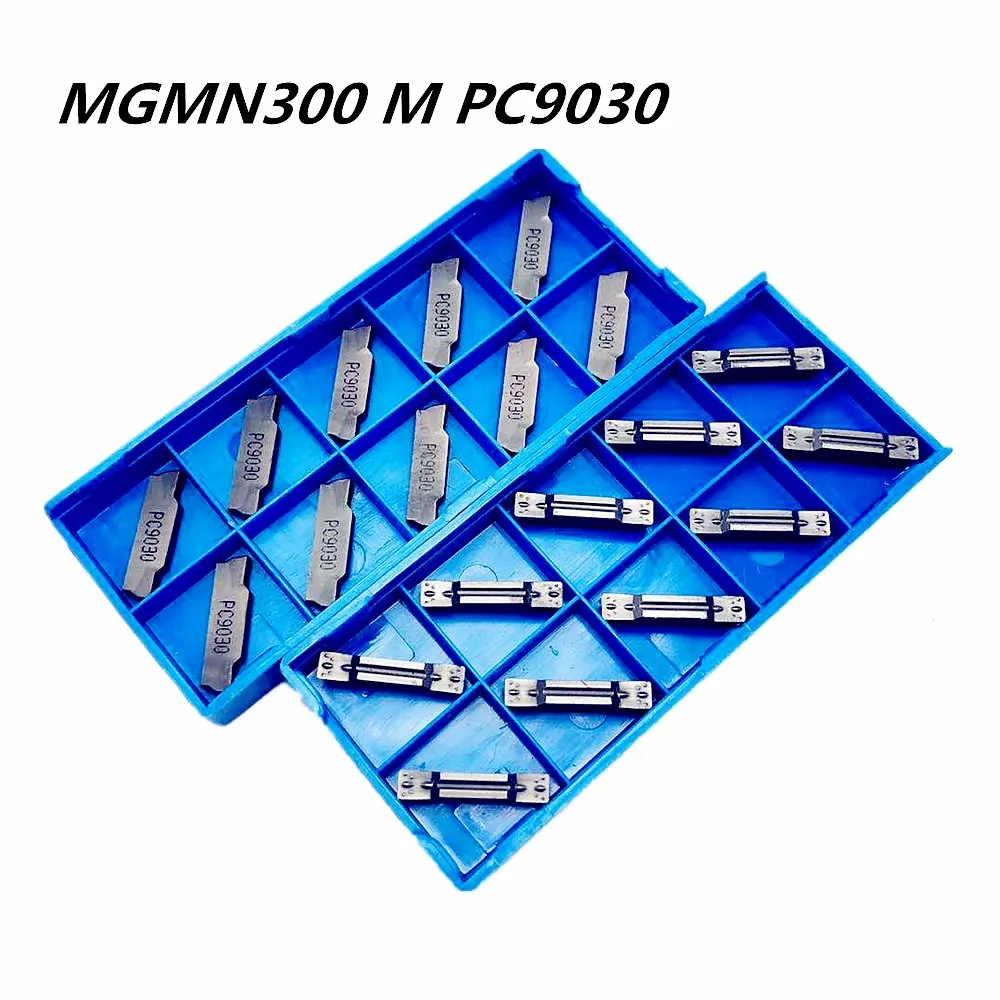 

10PCS Lathe tool MGMN300 M NC9030 Carbide blade metal turning tools MGMN300 lathe tool CNC parts slotting and grooving tool