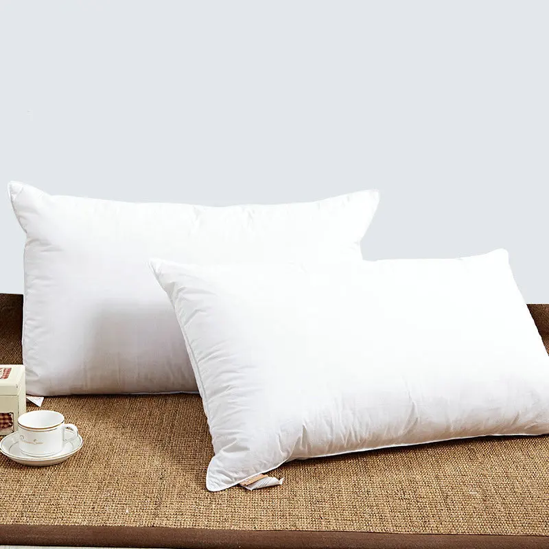 Мягкий белый гусиный пуховая подушка для сна подушки Kussens Almohada шейного ореиллера