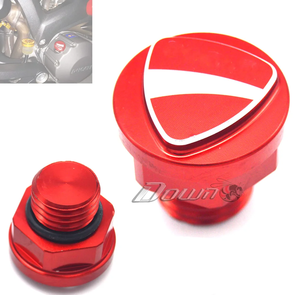 

Engine Oil Filler Screw Cap For DUCATI MONSTER 696 796 797 821 1100 EVO 1200 Motorcycle Accessories Cover CNC Aluminum