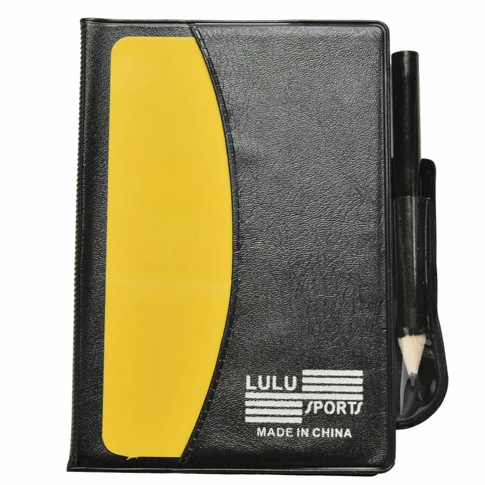 

Cute Soccer Referee Red Yellow Card Pencil Sports Notebook Personalized Sport Match Soccer Note Notebook Sheet Set