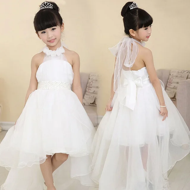 Lovely White Color Wedding Dress Korean S Flower Dresses Lovely White Color Wedding Dress Korean S Flower Dresses Perform Dance Mermaid Princess 8
