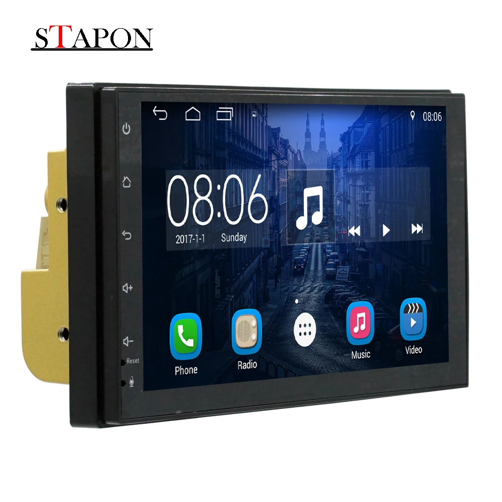 STAPON 7 дюймов Автомобильный DVD Android 1 навигация с Bluetooth Зеркало Ссылка рулевое