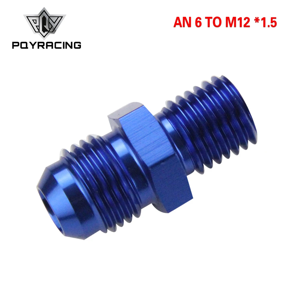 PQY синий штекер 6AN 6 An клеш до m12x1 5 (мм) метрический прямой фитинг AN M12 * 1 порт.