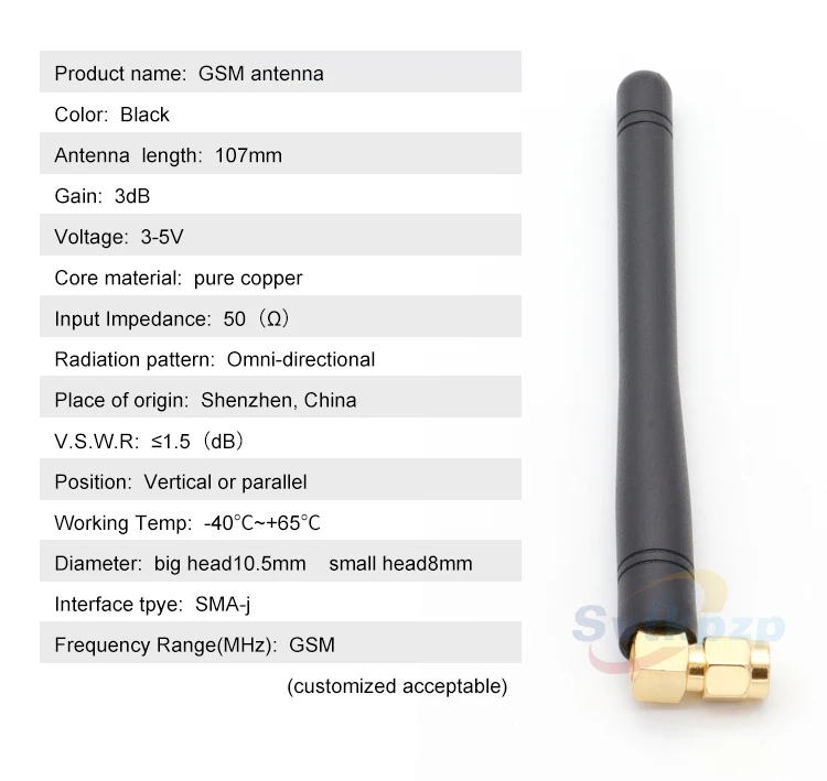 2 шт. 3dBi GSM антенна 980 МГц/1880 МГц sma-j Разъем усилитель сигнала антенны GSM антенна для связи