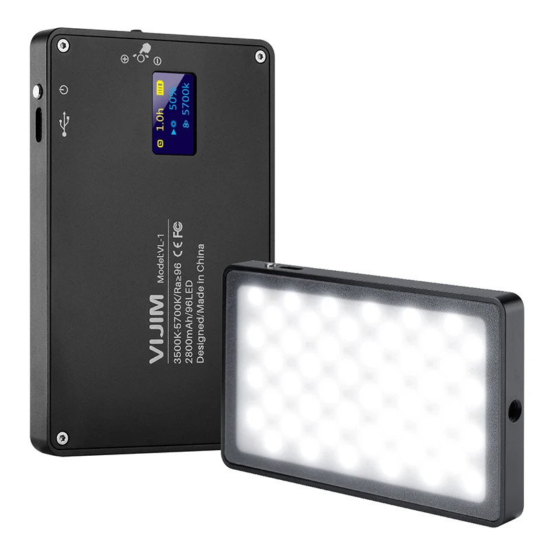 

Pocket Mini Magnetized LED Video Light Dimmable 96 LED Photographic Studio Fill Lighting on-Camera for Sony A6400 A6300 Canon Ni
