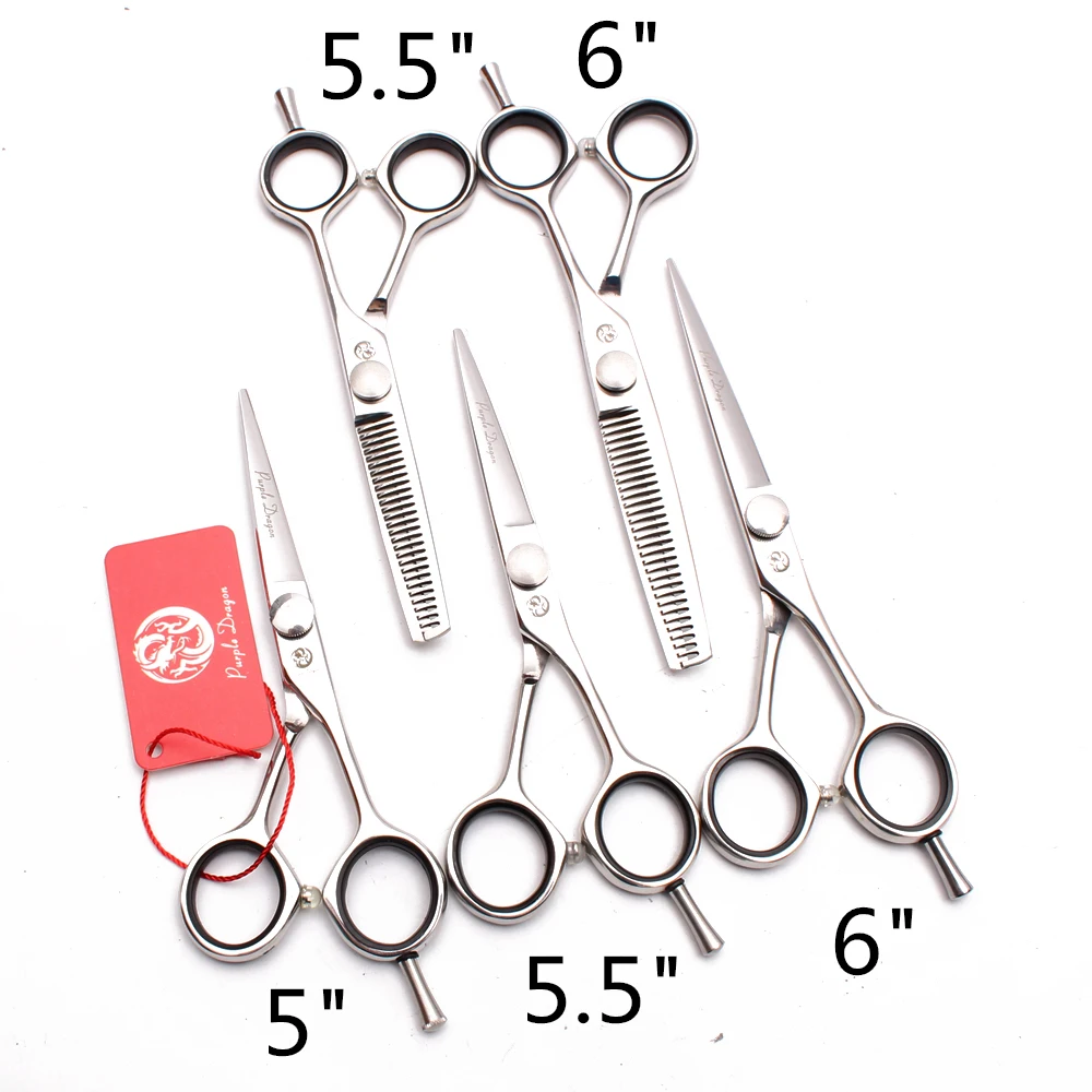 5 &quotфиолетовый дракон JP 440C парикмахерские ножницы прямые Профессиональные Makas
