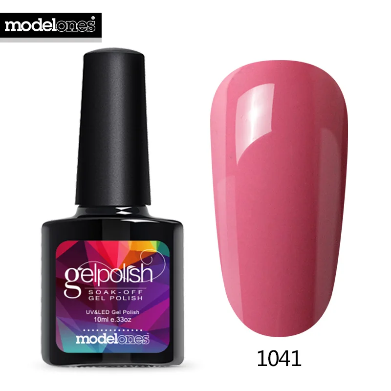 Modelones Colorful Nail Art Led Gel Polish Soak Off Shining Nail Gel Varnish Long Lasting Enamel Semi Permanent Lacquer Gel - Color: 1041