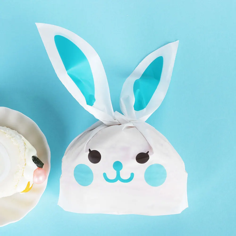 5 шт. милый Пасхальный кролик с кроличьими ушами для печенья сумки конфеты печенье подарок посылка вечерние принадлежности милые украшения для хранения закусок