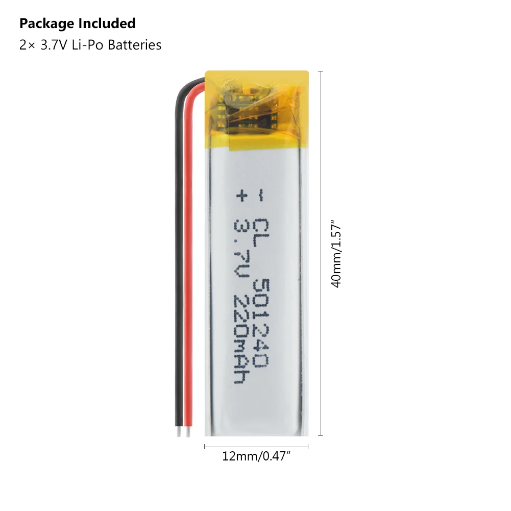1/2/4 шт. 501240 Lipo батареи 220 мА/ч, литий Polymber Батарея Замена ячеек для MP3 Динамик игровой консоли дистанционного Управление
