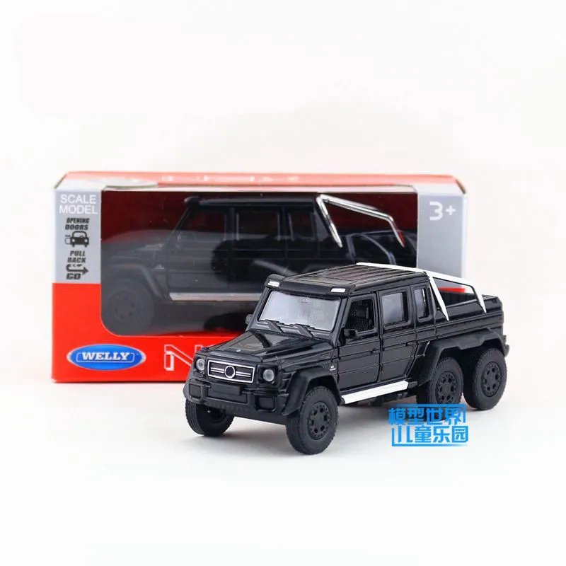 

Welly DieCast Metal Model/1:36 Scale/G63 AMG Pickup Truck Toy Car/Pull Back Educational Collection/For Children's Gift