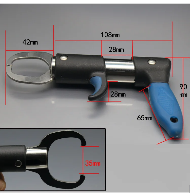 15 см портативный из нержавеющей стали рыба губы захват рыболовный захват триггер