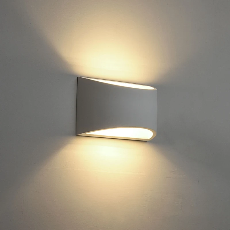 Handmade Gypsum Moulding Plaster Modern LED Wall Light AC110V220V Indoor Bedroom Living Room Corridor Feature Decor Lamps (7)