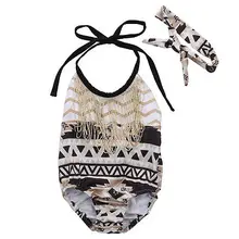 Kids Baby Girl Bodysuit Newborn Tassels Floral Bodysuit Roupas Jumpsuit Outfits 0-18M Baby clothes