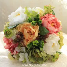 На Заказ Свадебный букет Калла Лилия Свадебный букет красная роза гортензия цветок подружки невесты Brautstrauss Braut лента